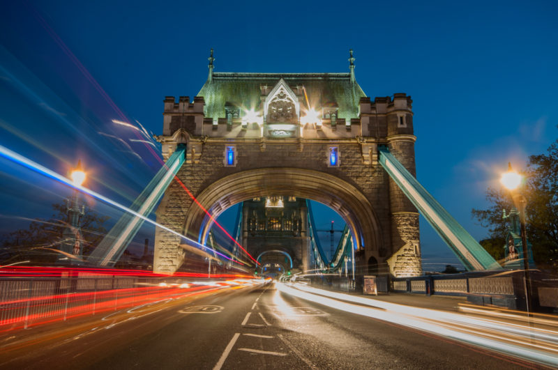 Tower Bridge in London, England