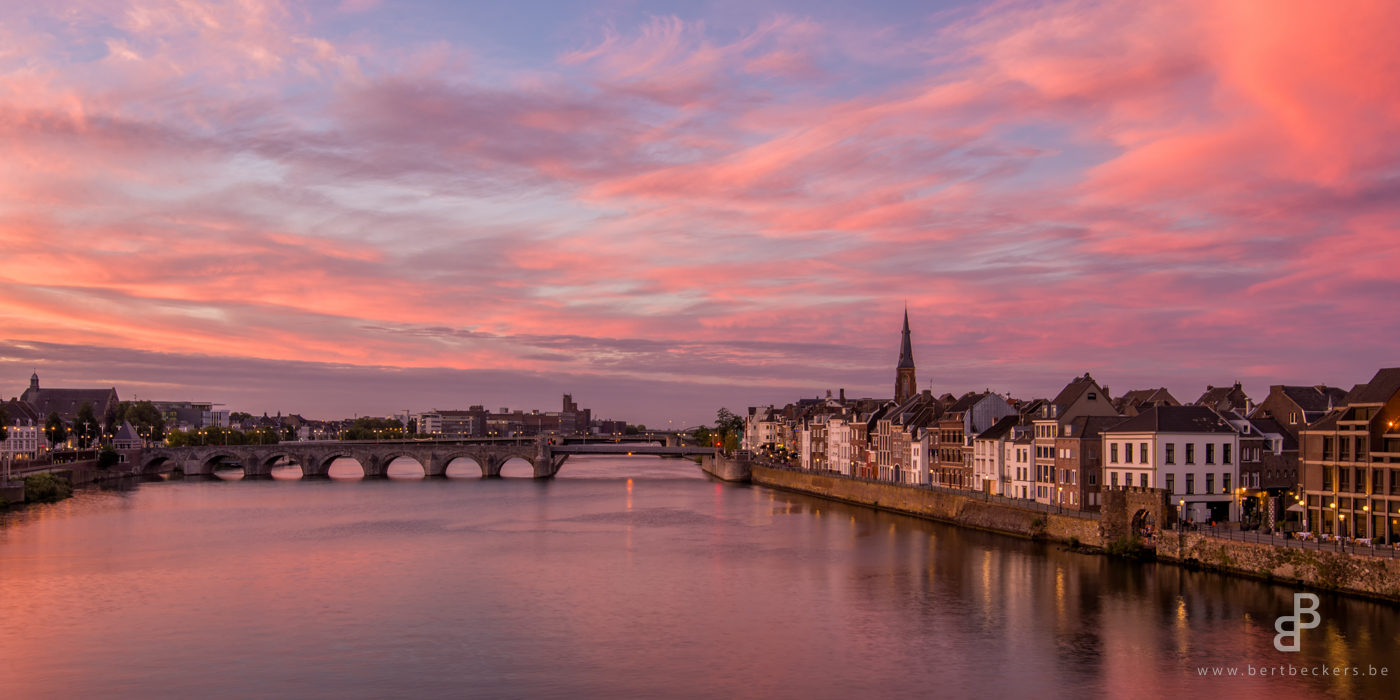 Zonsondergang Maastricht