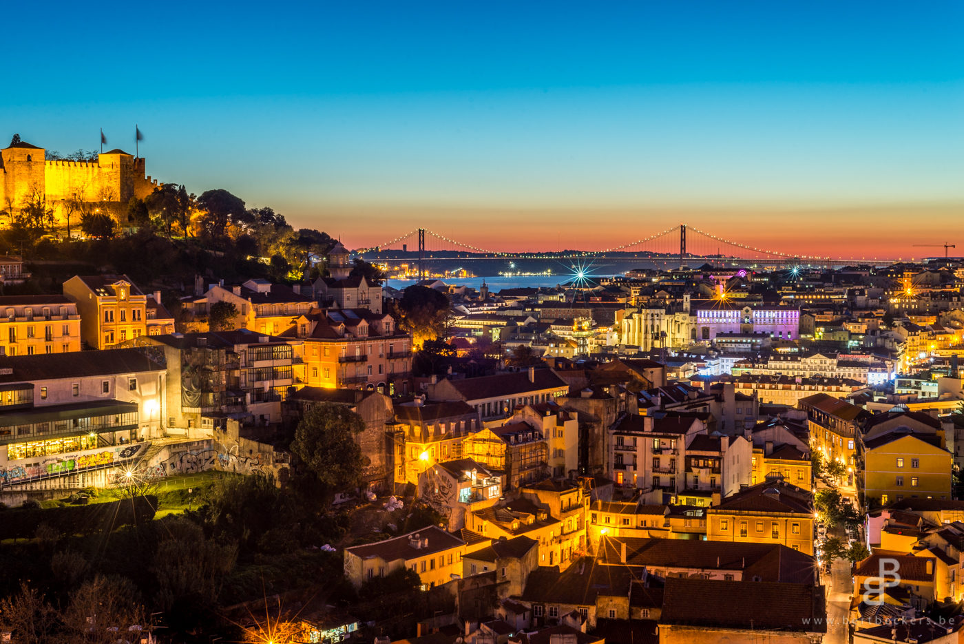 Sunset over Lisbon