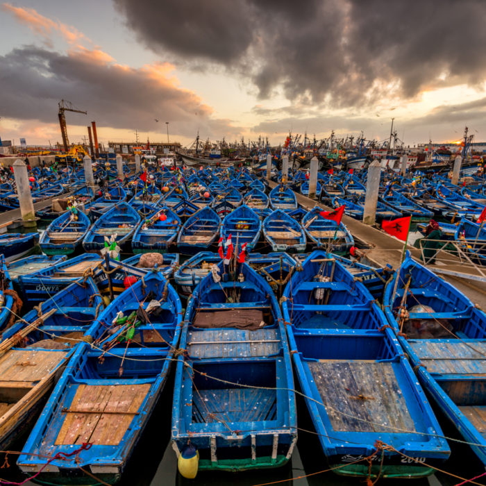Essaouira Harbor Sunset, Morocco