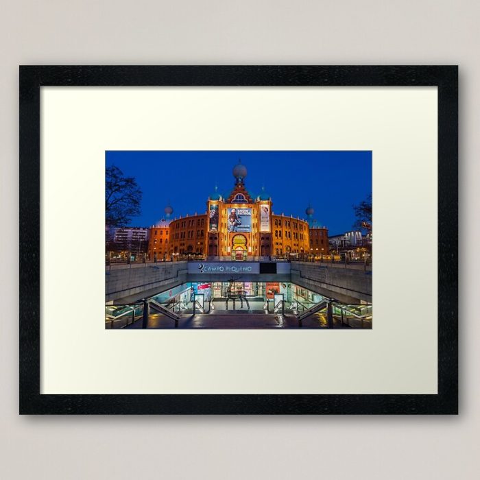Framed Art Print - Campo Pequeno Arena in Lisbon (Portugal)