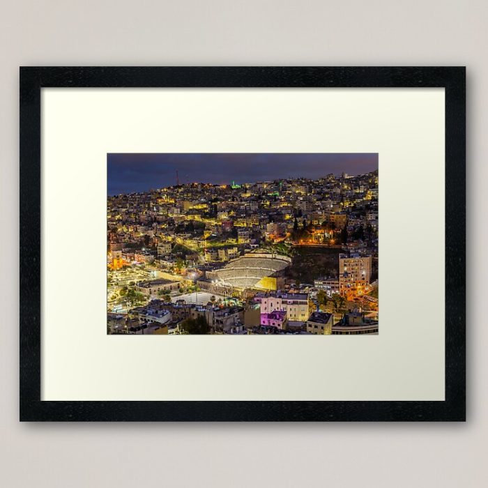 Framed Art Print - Night in Amman