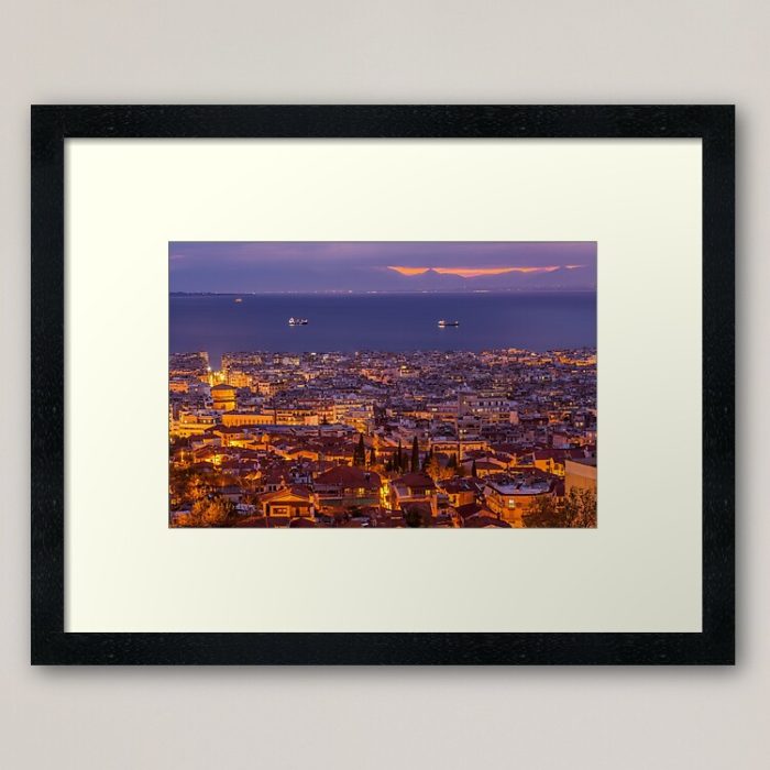 Framed Art Print - Thessaloniki Sunset (Greece)