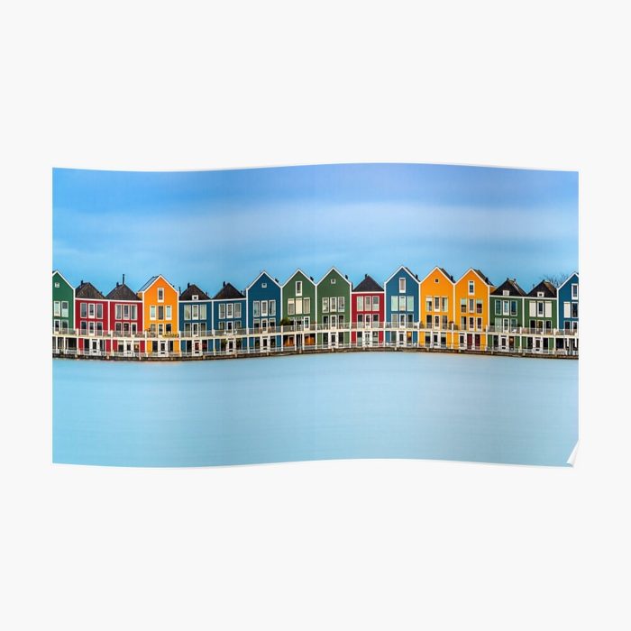 Poster - Colorful Dutch Houses (Netherlands)